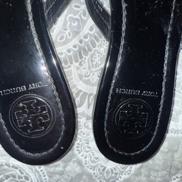 Tory Burch Black Patent Miller Sandals - Picture 3 of 5